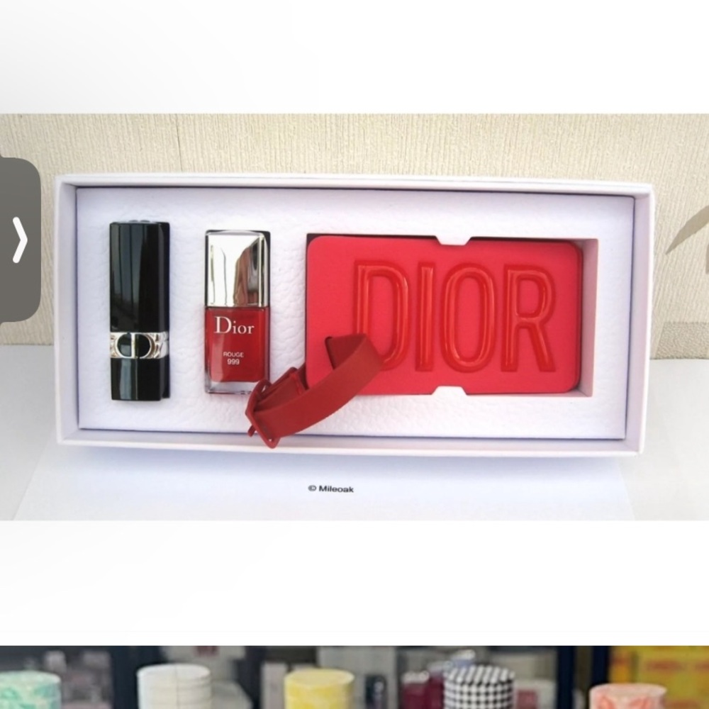 Dior Red Lipstick and Nail Polish Set